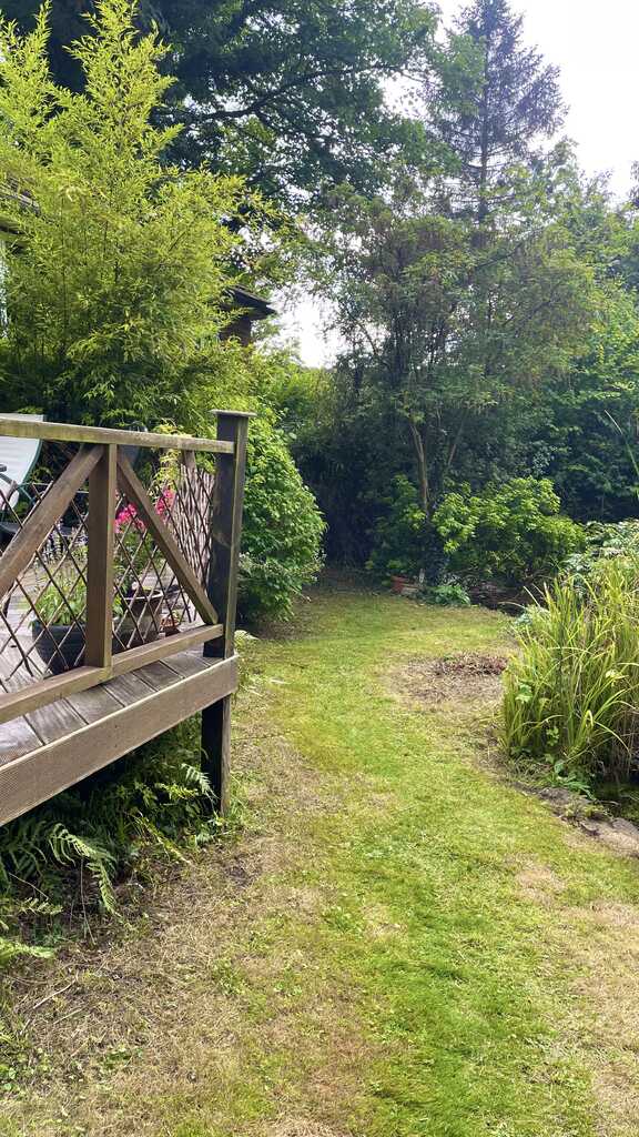 Garden seating area